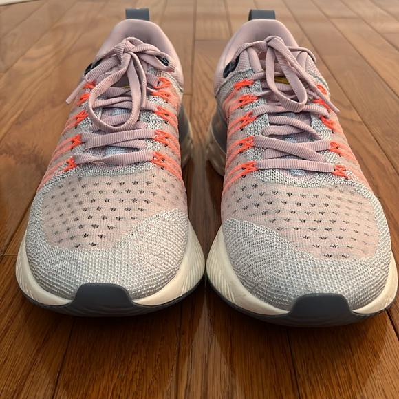 Nike React Infinity Run Flyknit 2 Premium Pink Foam Blue Tint Running Shoes - Picture 14 of 16